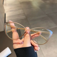Load image into Gallery viewer, New Trend Myopia Galsses for Women Unisex Luxury Cat Eye Design Near Sight Eyeglasses Ladies Transparent Anti-blue Light Glasses