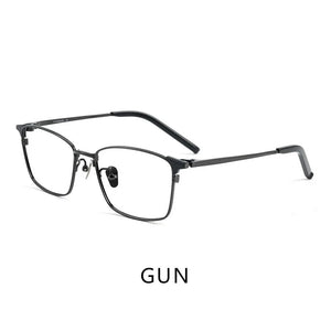 Trend Retro Pure Titanium Man Glasses Frame Women Polygon Fashion Luxury Glasses Frame