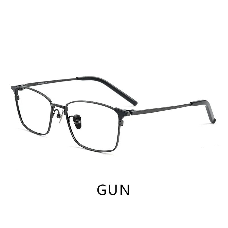Trend Retro Pure Titanium Man Glasses Frame Women Polygon Fashion Luxury Glasses Frame