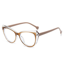 Load image into Gallery viewer, Trends Cat Eye Glasses for Women Punk Clear Lens Eyewear Lady Brand Designer Shades Transparent Eyeglass Frame