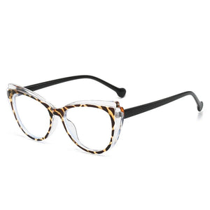 Trends Cat Eye Glasses for Women Punk Clear Lens Eyewear Lady Brand Designer Shades Transparent Eyeglass Frame