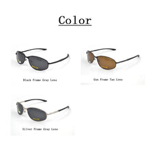 Carica l&#39;immagine nel visualizzatore di Gallery, UV400 Polarized Sunglasses for Women Men Metal Frame Sport Shades Sun Glasses Travel Driving Sunglasses Gray/Tan Lens L3