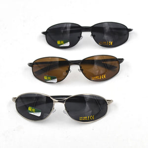 UV400 Polarized Sunglasses for Women Men Metal Frame Sport Shades Sun Glasses Travel Driving Sunglasses Gray/Tan Lens L3
