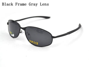 UV400 Polarized Sunglasses for Women Men Metal Frame Sport Shades Sun Glasses Travel Driving Sunglasses Gray/Tan Lens L3