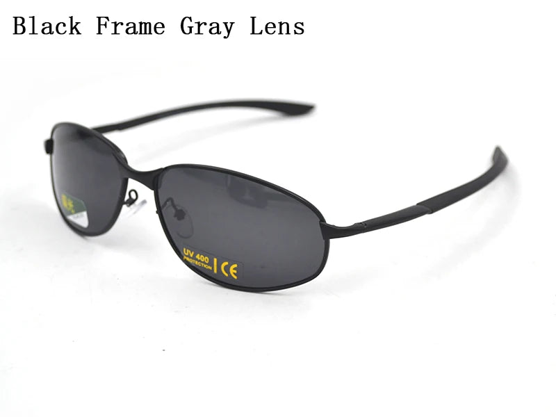 UV400 Polarized Sunglasses for Women Men Metal Frame Sport Shades Sun Glasses Travel Driving Sunglasses Gray/Tan Lens L3