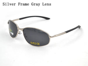 UV400 Polarized Sunglasses for Women Men Metal Frame Sport Shades Sun Glasses Travel Driving Sunglasses Gray/Tan Lens L3