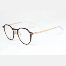 Load image into Gallery viewer, Ultra Light Pure Titanium Men&#39;s Eyeglass Frame Retro Round Frame Business Fashion Casual Prescription Eyeglass Frame MB0233