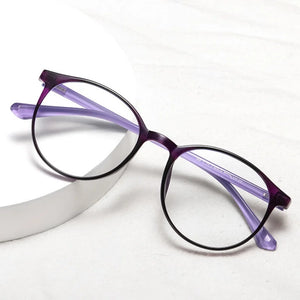 New Ultralight PC Frame Women's Reading Glasses Elliptic Portable High-definition Man Presbyopic Eyeglasses Diopter +1.0 ~ +4.0