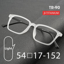 Load image into Gallery viewer, Ultralight TR90 Glasses Frame Pure Titanium Myopia Glasses Male Retro Square Large Frame Comfortable Optical Glasses Frame