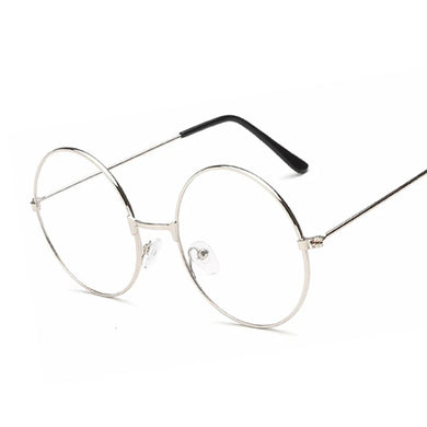 Vintage Round Glasses Frame Women Metal Small Circle Shape Eyewear Clear Optical Eyeglasses Transparent Lens Spectacle