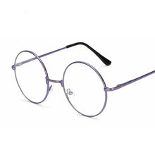 Load image into Gallery viewer, Vintage Round Glasses Frame Women Metal Small Circle Shape Eyewear Clear Optical Eyeglasses Transparent Lens Spectacle