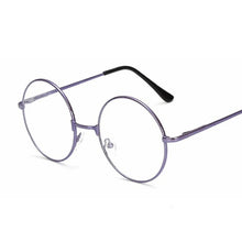 Load image into Gallery viewer, Vintage Round Glasses Frame Women Metal Small Circle Shape Eyewear Clear Optical Eyeglasses Transparent Lens Spectacle