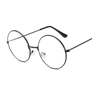 Vintage Round Glasses Frame Women Metal Small Circle Shape Eyewear Clear Optical Eyeglasses Transparent Lens Spectacle