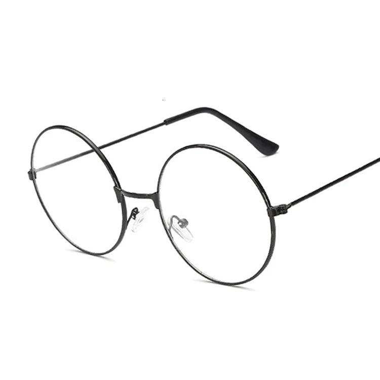 Vintage Round Glasses Frame Women Metal Small Circle Shape Eyewear Clear Optical Eyeglasses Transparent Lens Spectacle