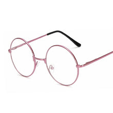 Load image into Gallery viewer, Vintage Round Glasses Frame Women Metal Small Circle Shape Eyewear Clear Optical Eyeglasses Transparent Lens Spectacle