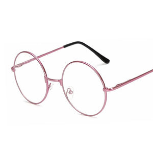 Vintage Round Glasses Frame Women Metal Small Circle Shape Eyewear Clear Optical Eyeglasses Transparent Lens Spectacle