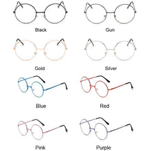 Load image into Gallery viewer, Vintage Round Glasses Frame Women Metal Small Circle Shape Eyewear Clear Optical Eyeglasses Transparent Lens Spectacle