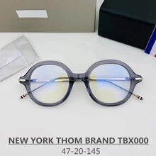 Load image into Gallery viewer, York Brand Designer Eyeglasses Retro Round Titanium Acetate Glasses Frame TBX000 Blue Light Prescription Optical Eyewear