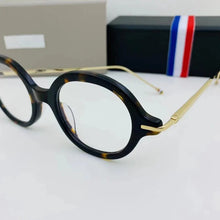 Load image into Gallery viewer, York Brand Designer Eyeglasses Retro Round Titanium Acetate Glasses Frame TBX000 Blue Light Prescription Optical Eyewear