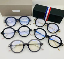 Load image into Gallery viewer, York Brand Designer Eyeglasses Retro Round Titanium Acetate Glasses Frame TBX000 Blue Light Prescription Optical Eyewear