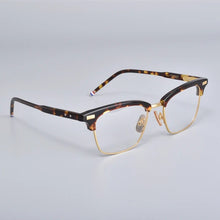 Load image into Gallery viewer, York Thom Brand Classic Square Glasses Frame Men Optical Myopia Eyeglasses Women Alloy Acetate Semi Rimless Eyewear TB711
