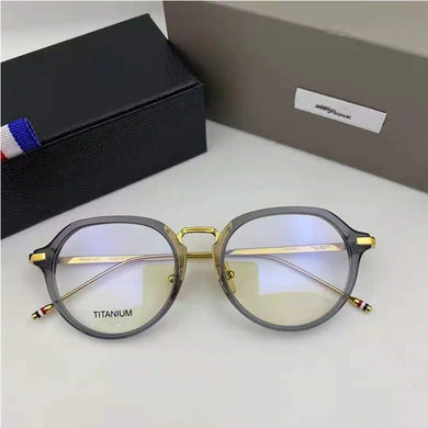 York Thom Occhiali da vista firmati di marca Occhiali da vista rotondi in titanio Montatura da sole da vista ottica per uomo Donna Gafas TBX421