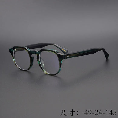coming Vintage Acetate irregular eyeglass frame 9536 hand made in Japan women and men unique style high completed quality