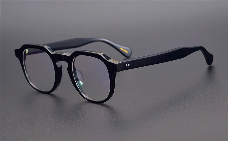 coming Vintage Acetate irregular eyeglass frame 9536 hand made in Japan women and men unique style high completed quality