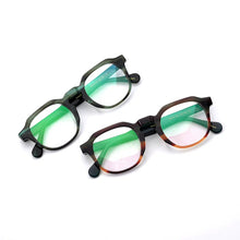 Load image into Gallery viewer, coming Vintage Acetate irregular eyeglass frame 9536 hand made in Japan women and men unique style high completed quality