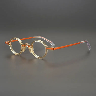 retro classic glasses frame men acetate designer round optical eyewear Myopia reading women small face personalized eyewear