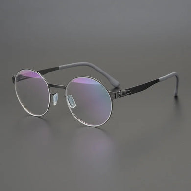 retro gold wire round glasses frame men Designer pure titanium optical eyeglasses myopia reading women personalized eyewear