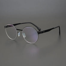 Load image into Gallery viewer, retro gold wire round glasses frame men Designer pure titanium optical eyeglasses myopia reading women personalized eyewear
