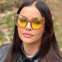 Load image into Gallery viewer, New special-shaped exaggerated sunglasses Y2K colorful large-frame glasses outdoor sunscreen sunglasses cat-eye sunglasses UV400