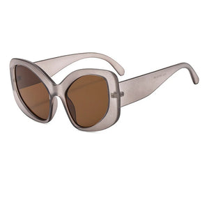New special-shaped exaggerated sunglasses Y2K colorful large-frame glasses outdoor sunscreen sunglasses cat-eye sunglasses UV400