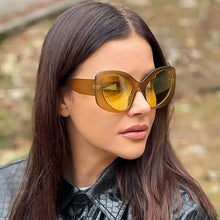 Load image into Gallery viewer, New special-shaped exaggerated sunglasses Y2K colorful large-frame glasses outdoor sunscreen sunglasses cat-eye sunglasses UV400