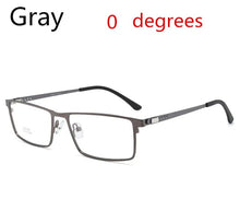 Load image into Gallery viewer, titanium alloy men's photochromic square myopia glasses ladies optical prescription glasses 0 -0.5 -0.75 to -6.0