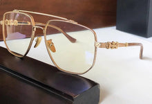 Load image into Gallery viewer, ly Listed Retro Thin Face Big Eye Frame Fashion Travel Beauty Shot Ch8077 Chrome Style