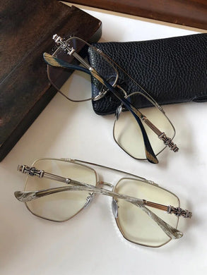 ly Listed Retro Thin Face Big Eye Frame Fashion Travel Beauty Shot Ch8077 Chrome Style