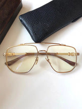 Load image into Gallery viewer, ly Listed Retro Thin Face Big Eye Frame Fashion Travel Beauty Shot Ch8077 Chrome Style