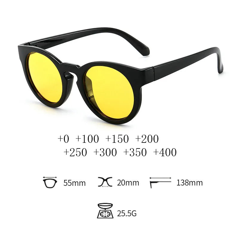 Night Vision Bifocal Reading Glasses Men Progressive Glasses Women Driving Multifocal Presbyopic Sunglasses Diopter Glasses NX