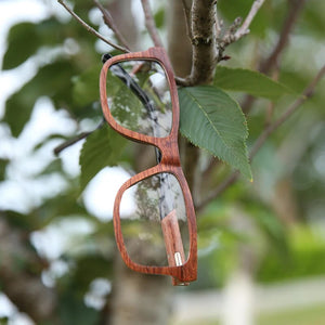 Nilerun Brand Unisex Lightweight Thin Wood Wooden Spectacles Eyewear Optical Glasses Reading Eyeglasses Frame for Men and Women