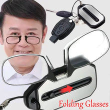 Carica l&#39;immagine nel visualizzatore di Gallery, Nose Clip-on Reading Glasses Folding Legless Ultralight Keychain Glasses Men Women Mini Portable Presbyopic Glasses +1.0 To +3.0