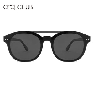 O-Q CLUB Men Women Polarized Sunglasses Myopia Optical Glasses Round Magnetic Clip-on Prescription Eyeglasses FG1063