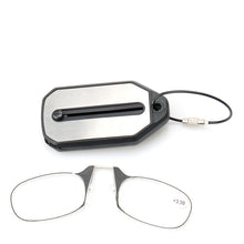 Load image into Gallery viewer, Nose Clip Folding Legless Reading Glasses Men Women Mini Portable Smart Magnifier Presbyopic Eyewear +1.0 To +4.0 Gafas