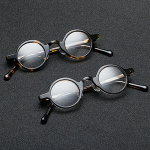 Japan Vintage Round Acetate Glasses Frame for Men Women Prescription Myopia Optical Eyeglasses 98650 