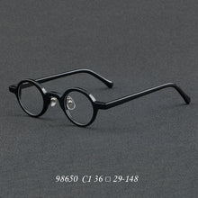 Carica l&#39;immagine nel visualizzatore di Gallery, Japan Vintage Round Acetate Glasses Frame for Men Women Prescription Myopia Optical Eyeglasses 98650 