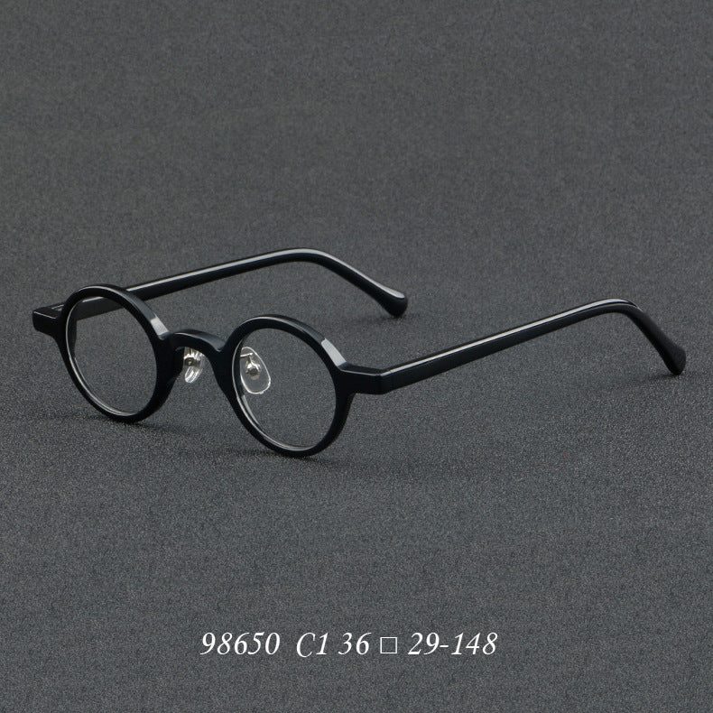 Japan Vintage Round Acetate Glasses Frame for Men Women Prescription Myopia Optical Eyeglasses 98650 