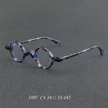 Carica l&#39;immagine nel visualizzatore di Gallery, Japan Vintage Round Acetate Glasses Frame for Men Women Prescription Myopia Optical Eyeglasses 5807