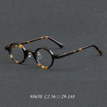 Carica l&#39;immagine nel visualizzatore di Gallery, Japan Vintage Round Acetate Glasses Frame for Men Women Prescription Myopia Optical Eyeglasses 98650 