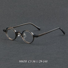 Carica l&#39;immagine nel visualizzatore di Gallery, Japan Vintage Round Acetate Glasses Frame for Men Women Prescription Myopia Optical Eyeglasses 98650 
